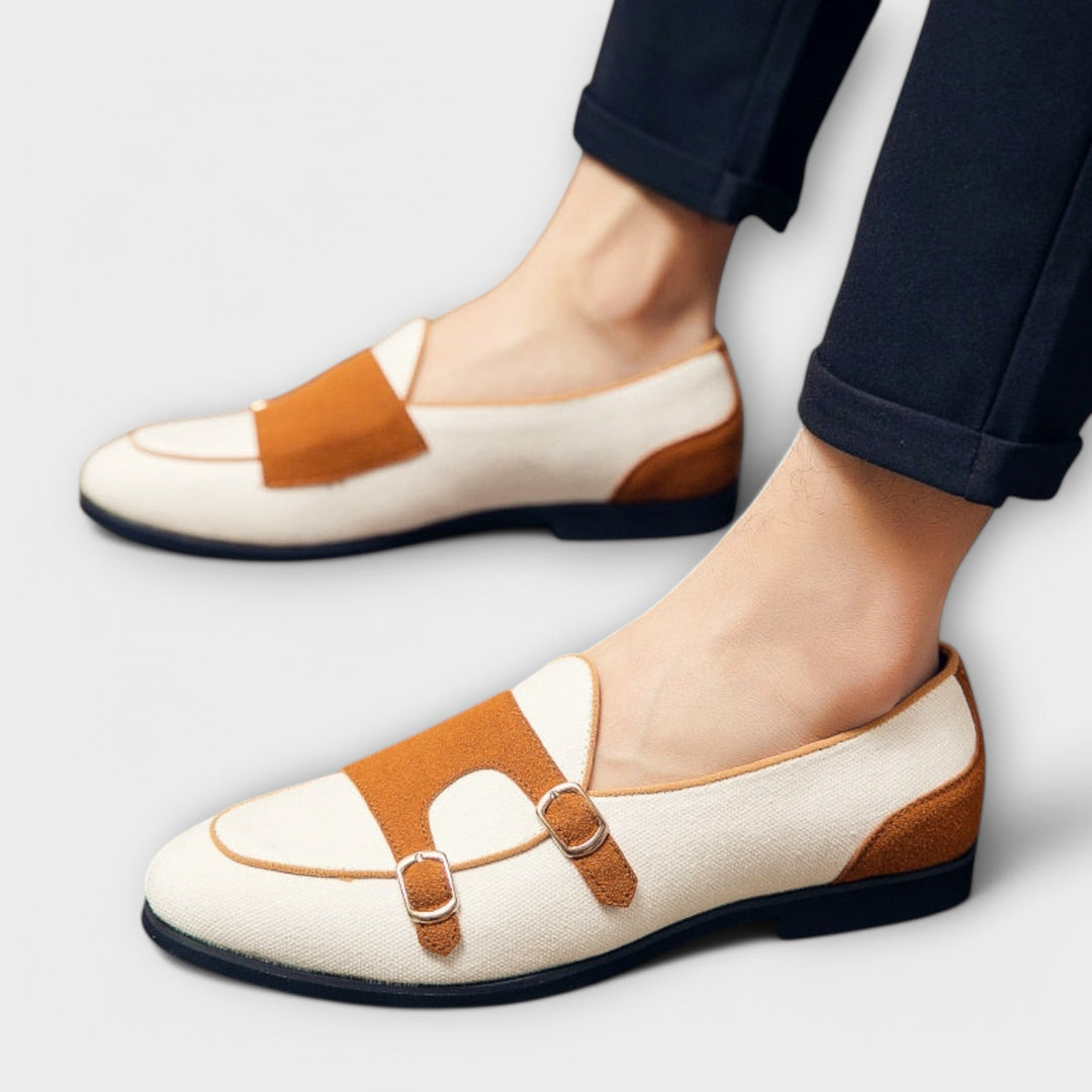 Margarete - Mocassins Bicolores à Bride