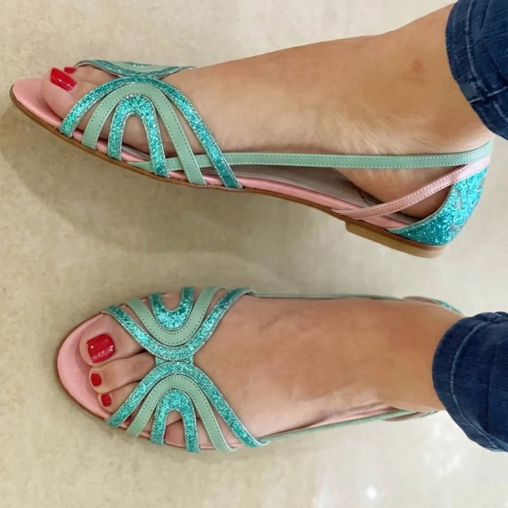 Nuala - Golden Summer Sandals