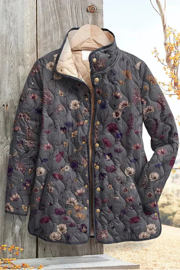 Lada – Steppjacke mit zartem Blumendruck