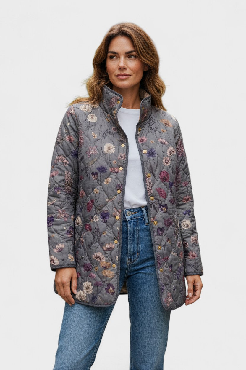 Lada – Steppjacke mit zartem Blumendruck