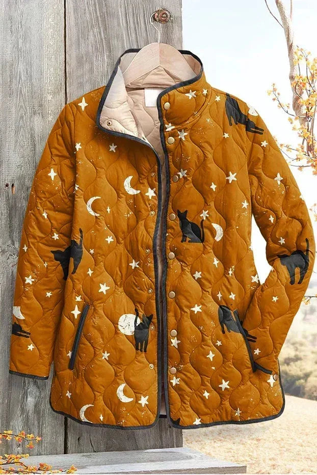 Luna – Steppjacke mit Mond- und Sternenmotiv