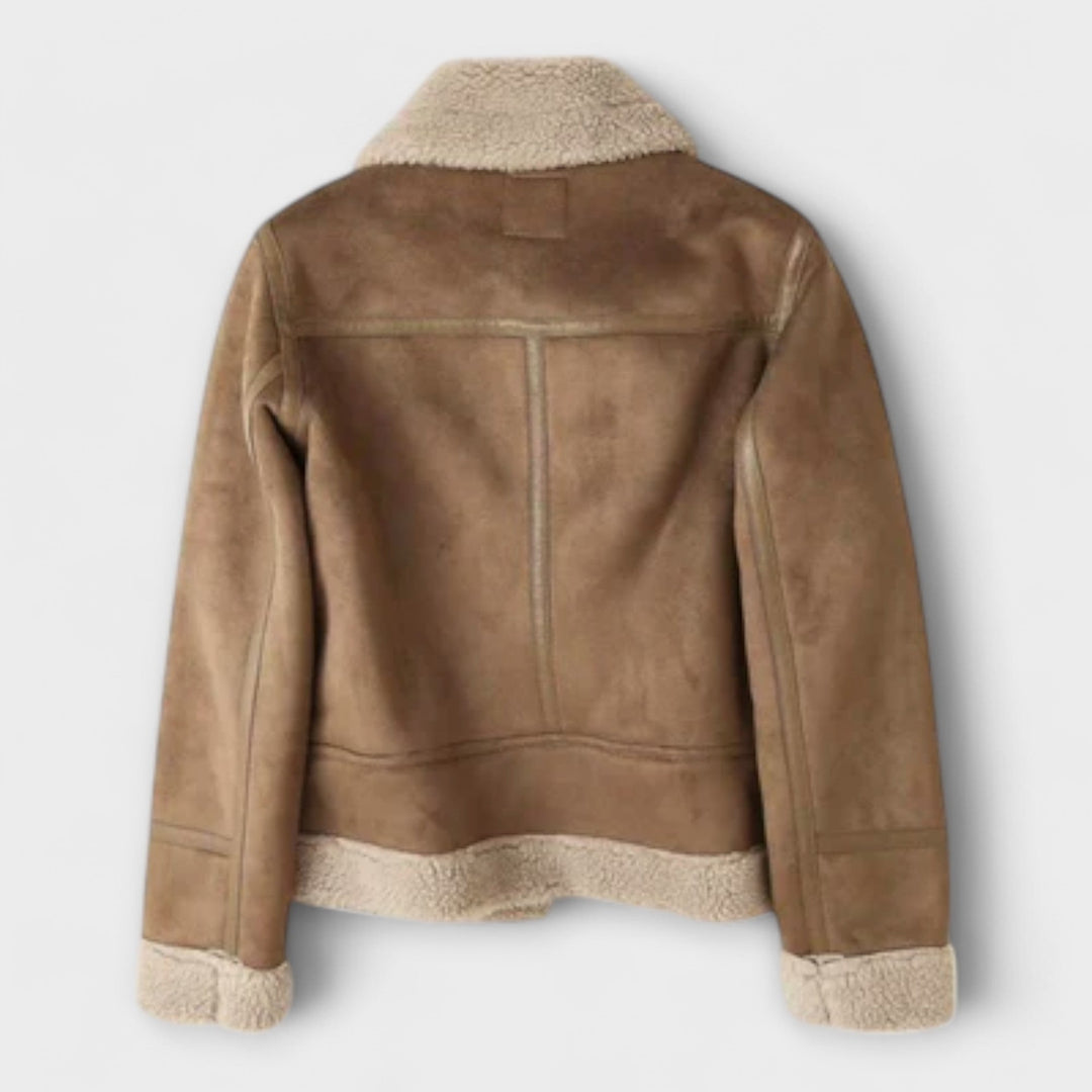 Catarina - Suede Aviator Jacket