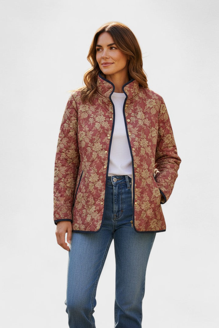 Milada – Steppjacke mit Rankenmuster