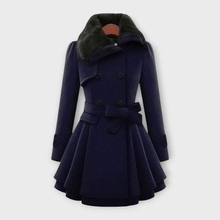 Ema - Elegant Coat with Fur