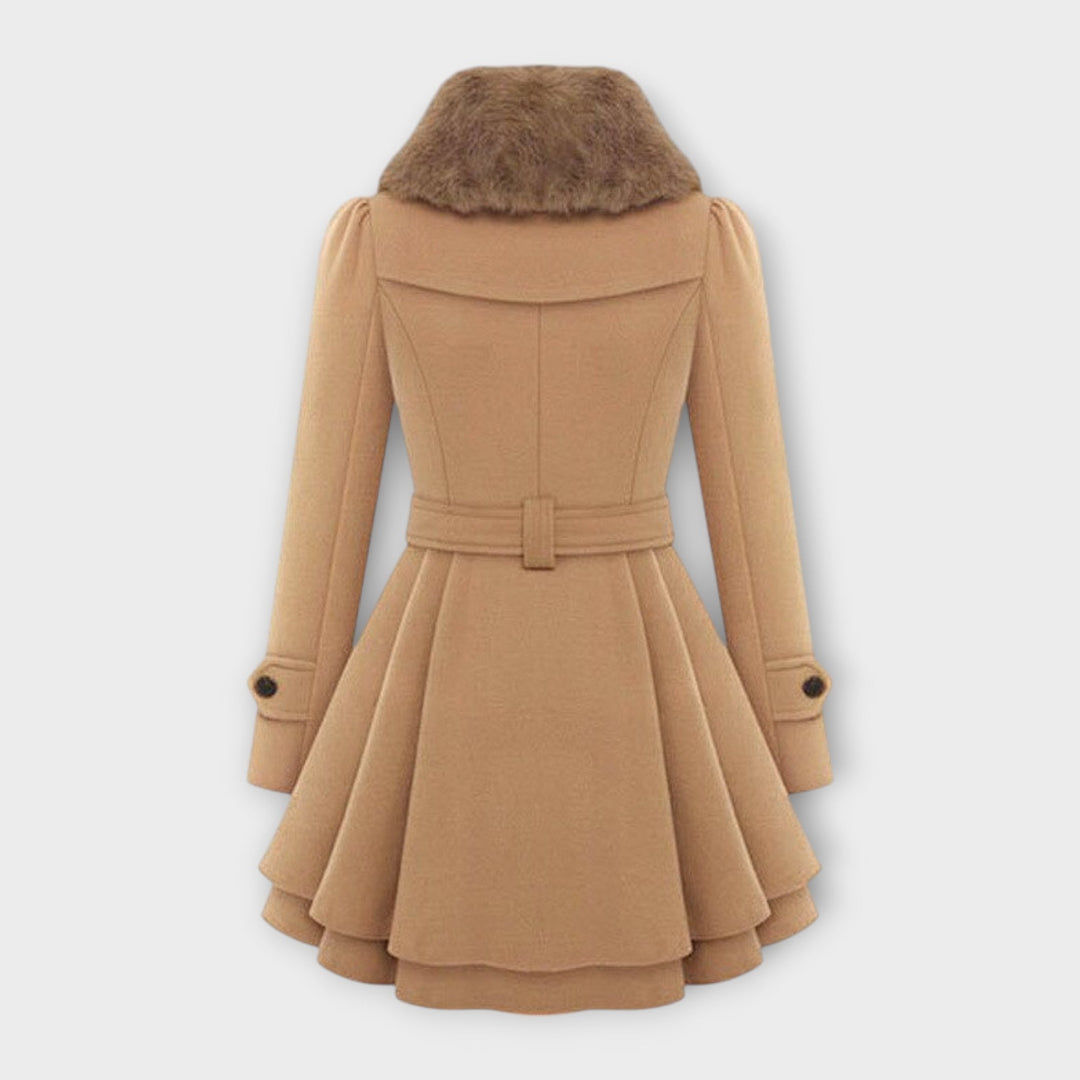 Ema - Elegant Coat with Fur