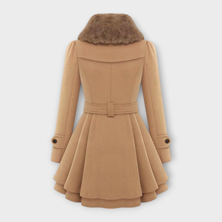 Ema - Elegant Coat with Fur