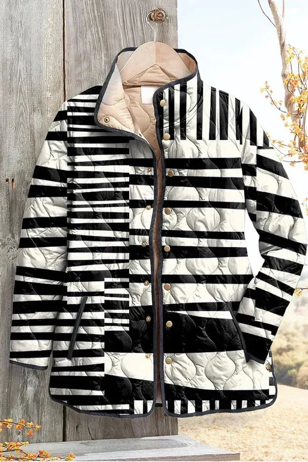 Nora – Steppjacke mit Streifenmuster