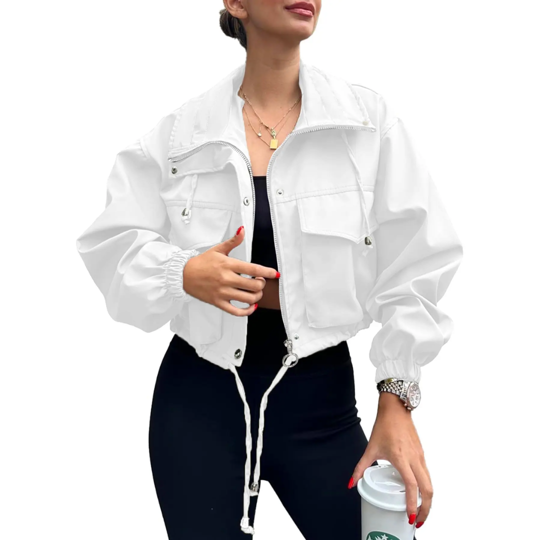 HELENA™ – Sleek Zip-Up Windbreaker Jacket