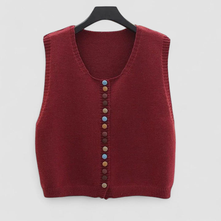 Maribela - Knitted Gilet with Buttons