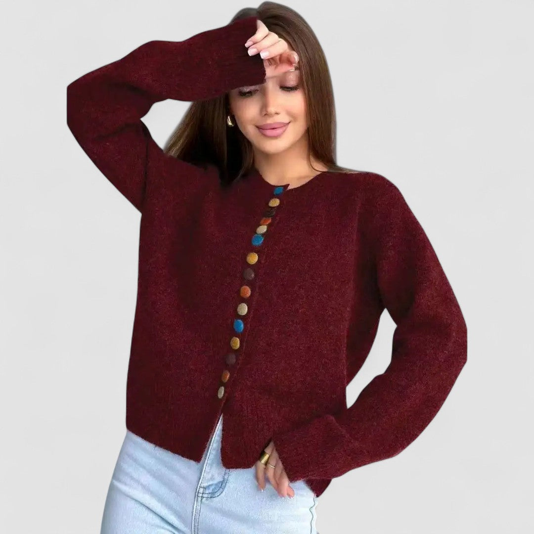 Nicole - Cardigan with Button Detail