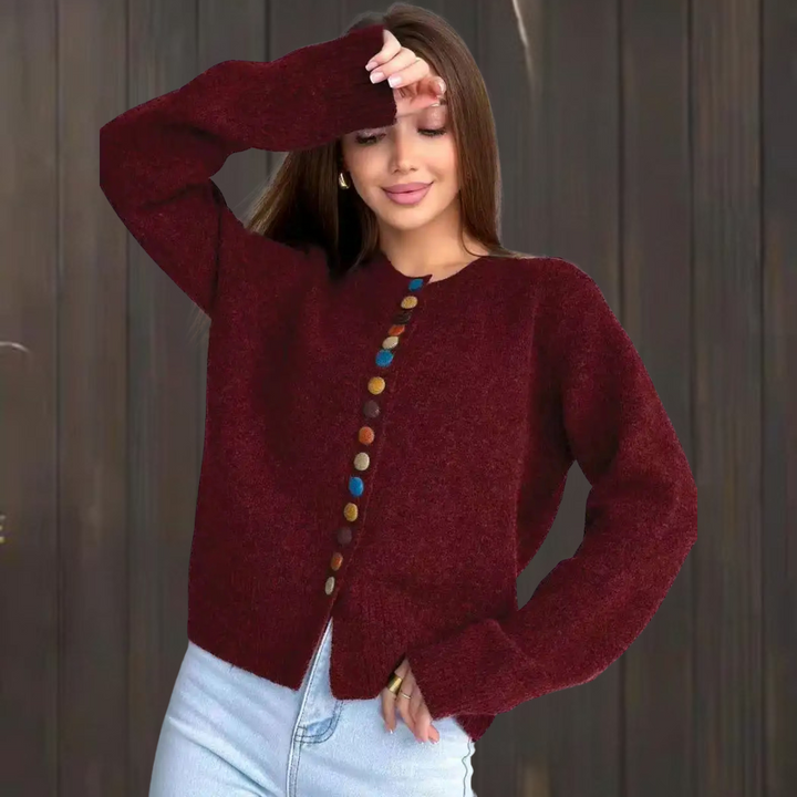 Nicole - Cardigan with Button Detail