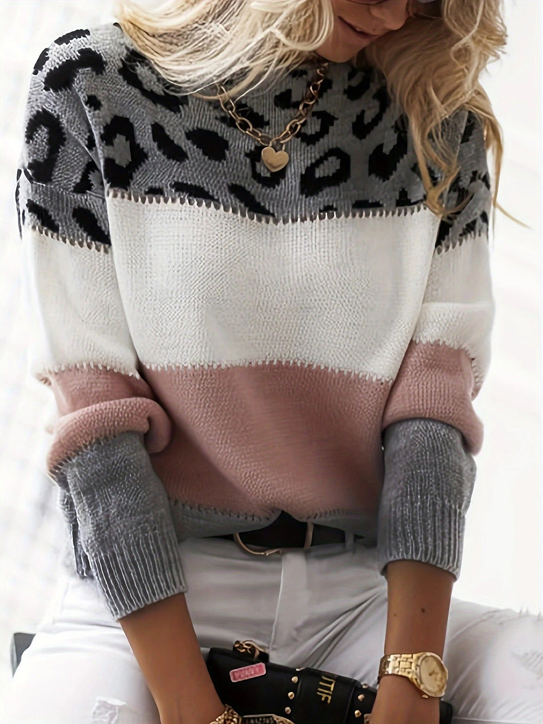 Sceirlinn - Leopard Print Sweater