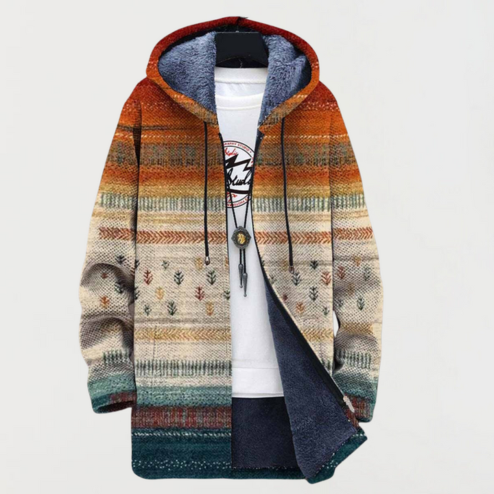 Autumn Striped Coat