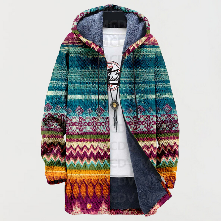 Ethnic Patterned Coat