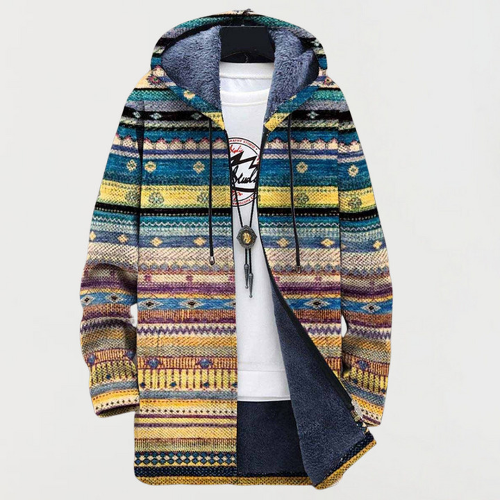 Wavy Tribal Pattern Coat