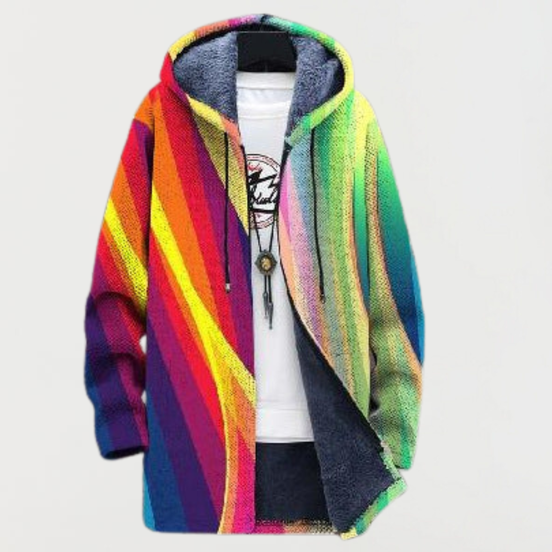 Rainbow Striped Sweatshirt
