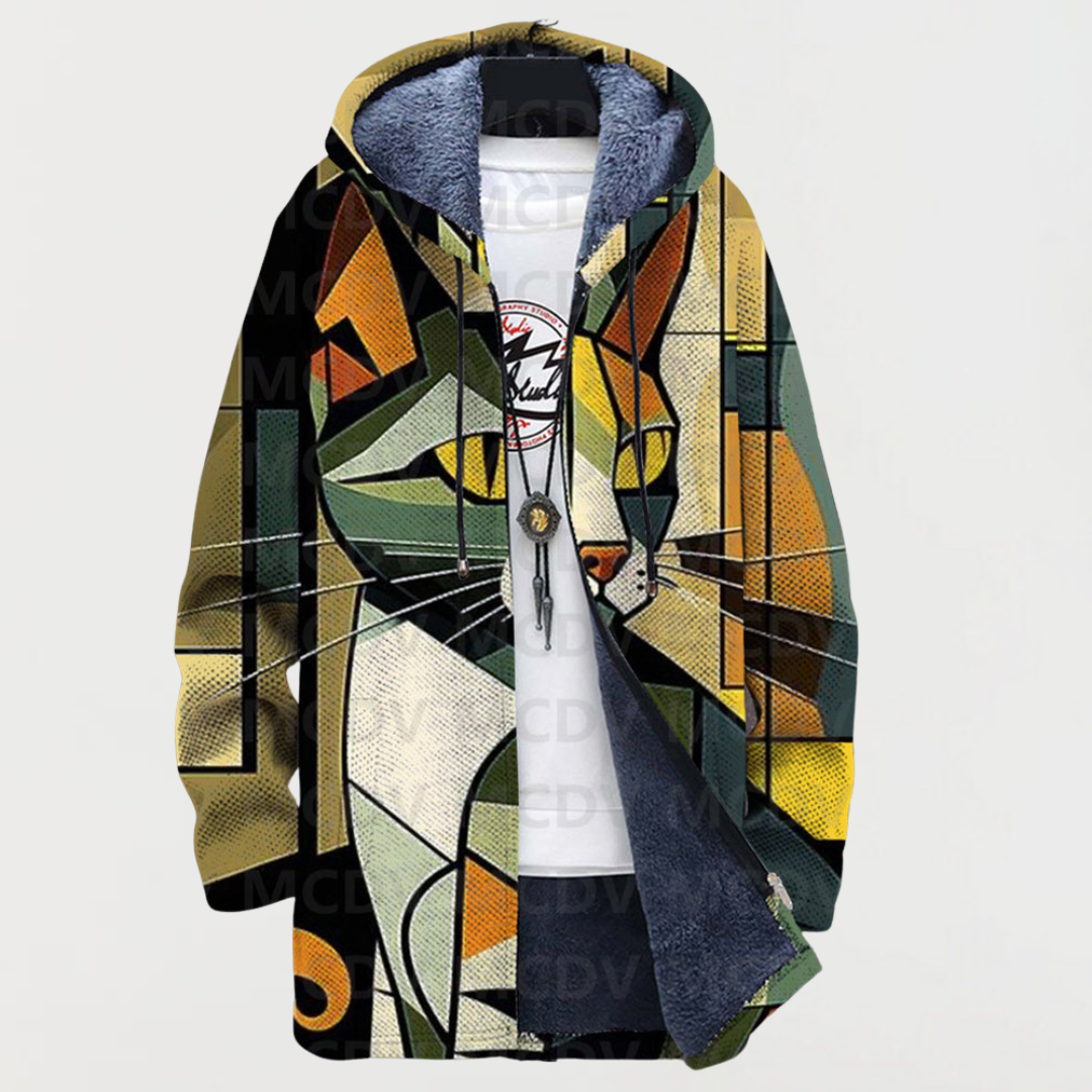 Geometric Pattern Sweater for Cats