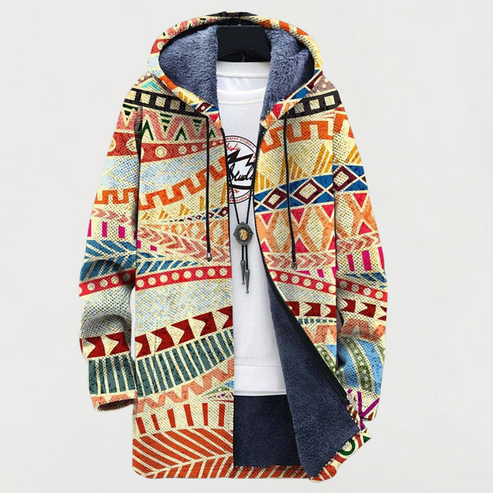 Fusion Ethnic Pattern Coat