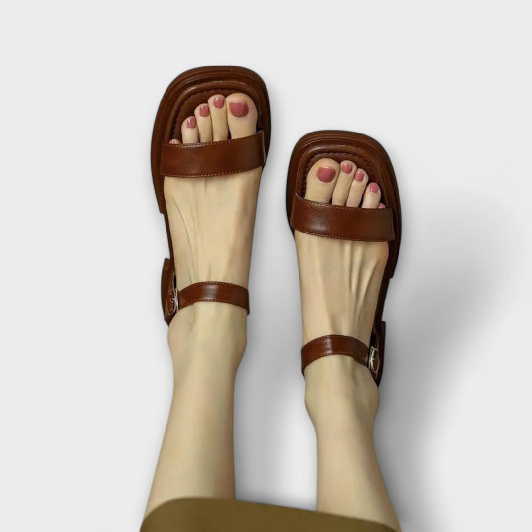 Elsbeth - Sandales en Cuir Sobres