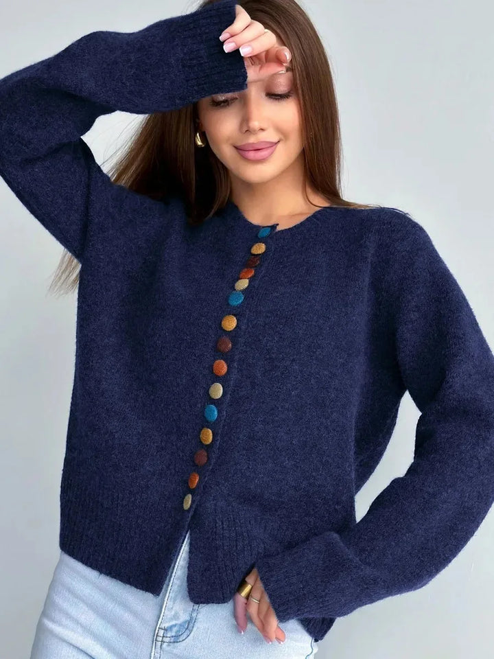 Nicole - Cardigan with Button Detail