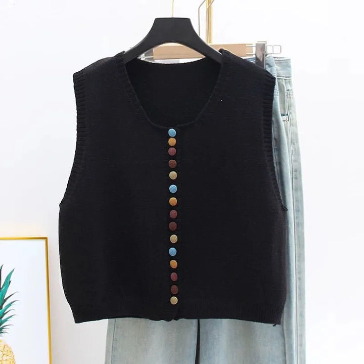 Maribela - Knitted Gilet with Buttons