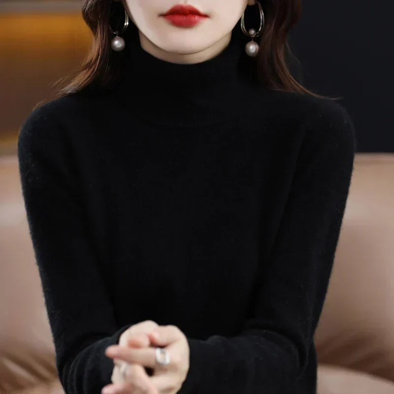 Amara | Suéter de Cuello Alto de Cachemira