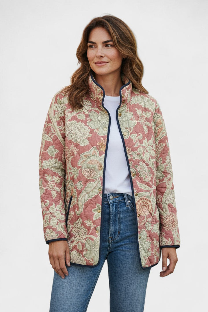 Vlasta – Steppjacke mit Blumenmuster