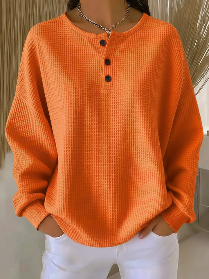Brisa | Waffle Textured Knit Sweater