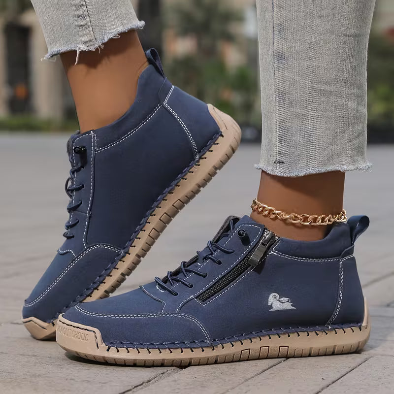 Mila – Baskets orthopédiques confortables + fermeture éclair