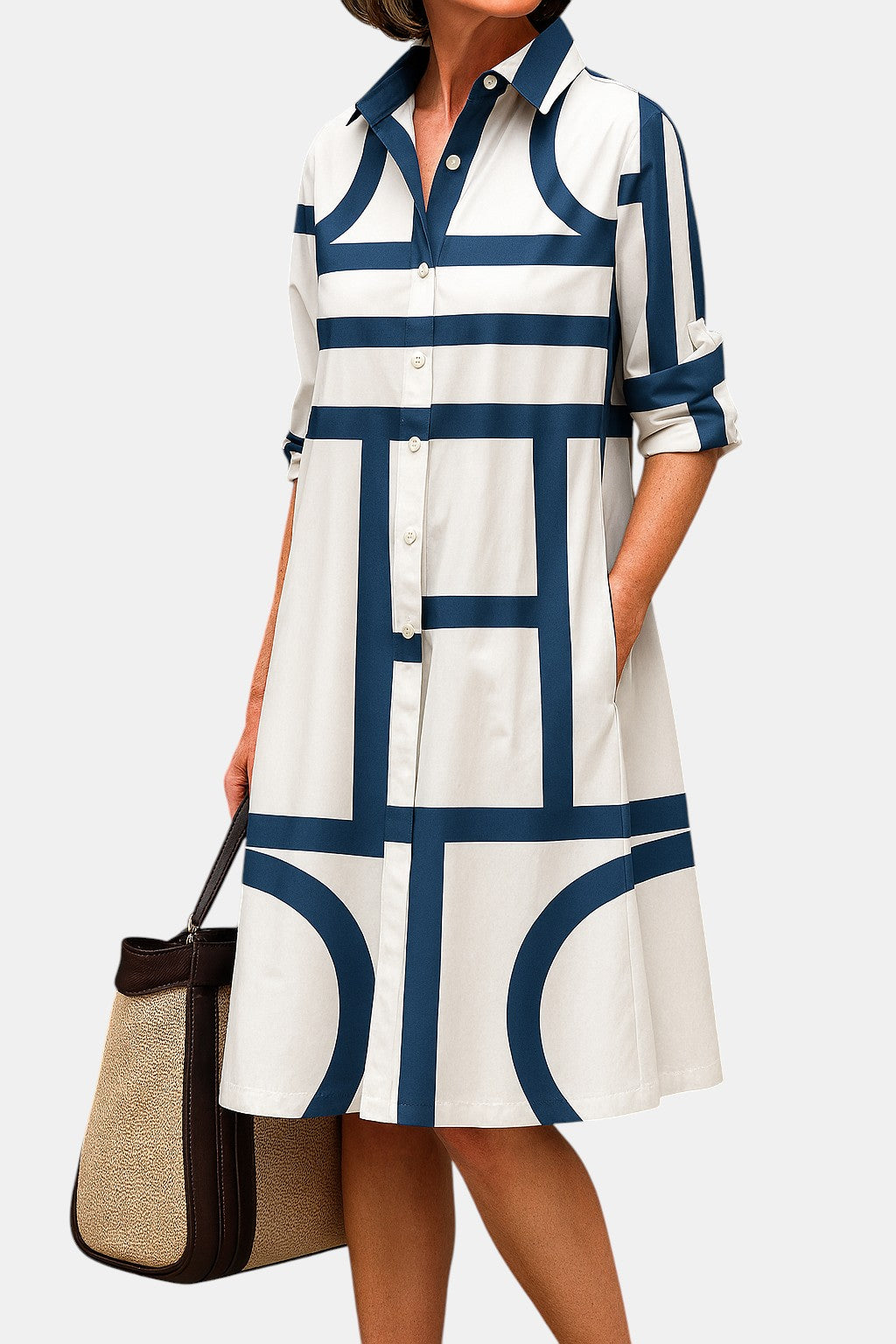 Siena | Robe Midi Décontractée et Élégante