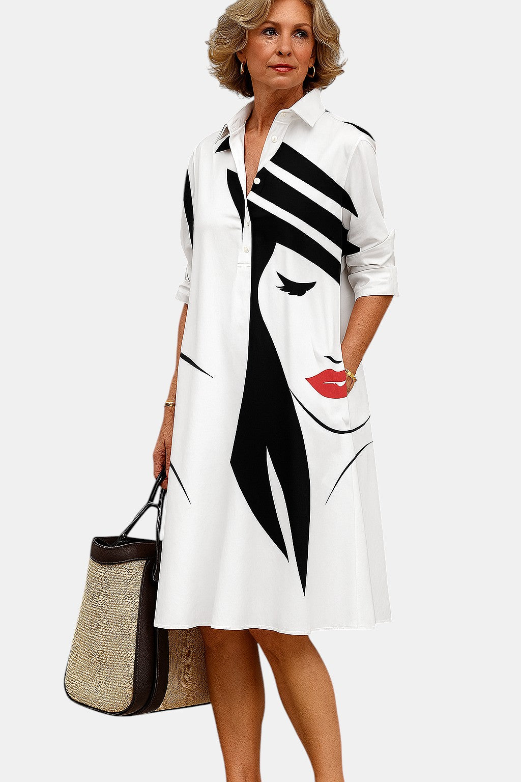 Bella | Robe Midi Élégante et Décontractée