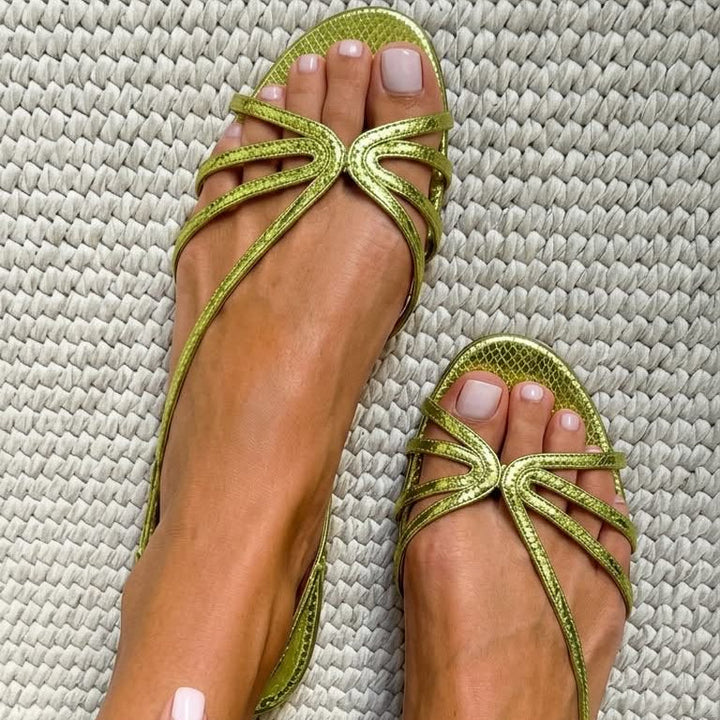 Meabh - Golden Elegance Sandals