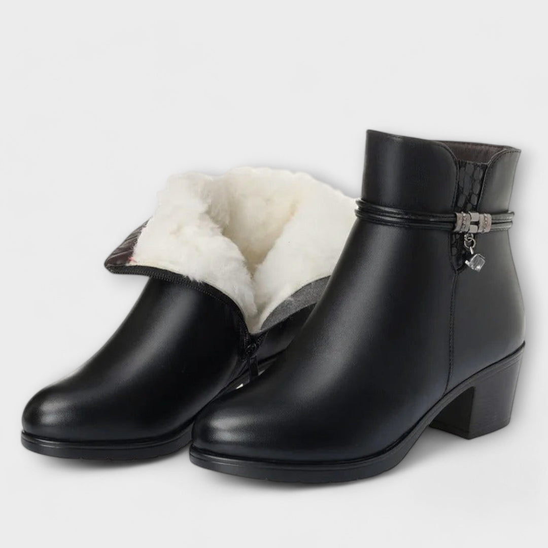 Friederike - Bottes d'Hiver Élégantes avec Fermeture Éclair