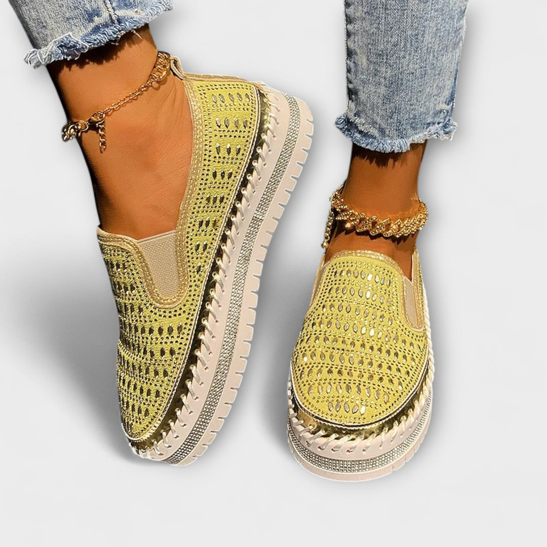 Kunigunde - Mocassins Espadrille à Strass