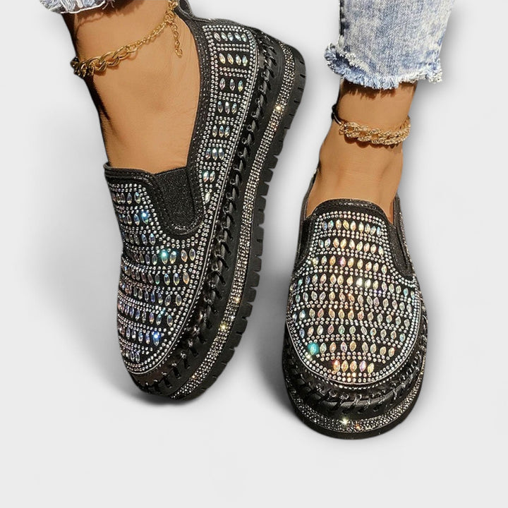 Kunigunde - Mocassins Espadrille à Strass