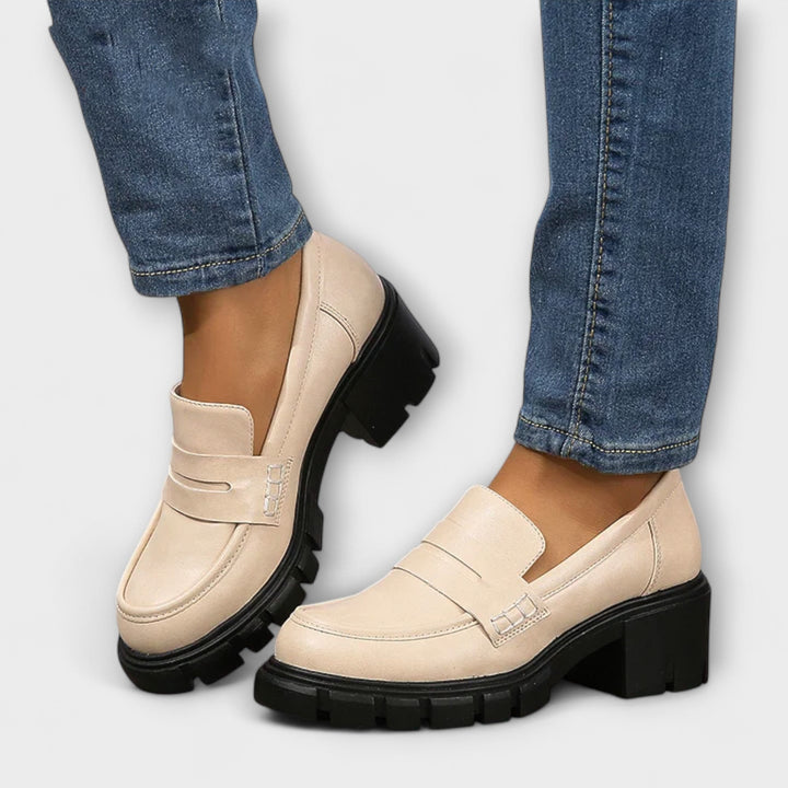 Hiltrud - Mocassins Plateforme Noirs