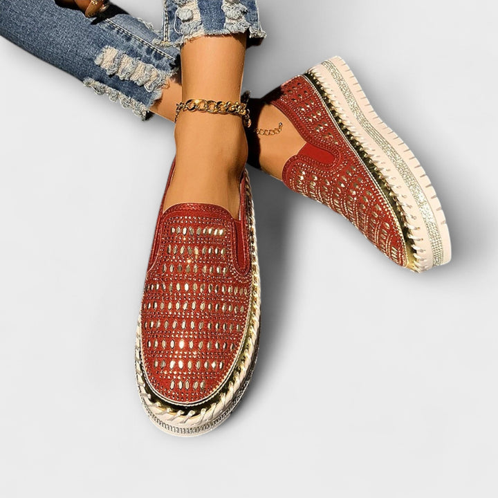Kunigunde - Mocassins Espadrille à Strass