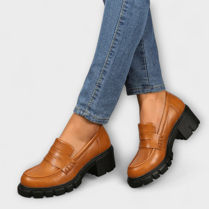 Hiltrud - Mocassins Plateforme Noirs