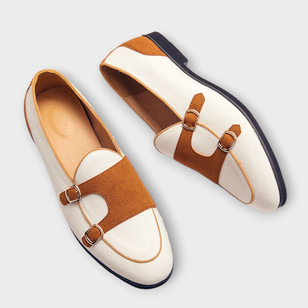 Margarete - Mocassins Bicolores à Bride