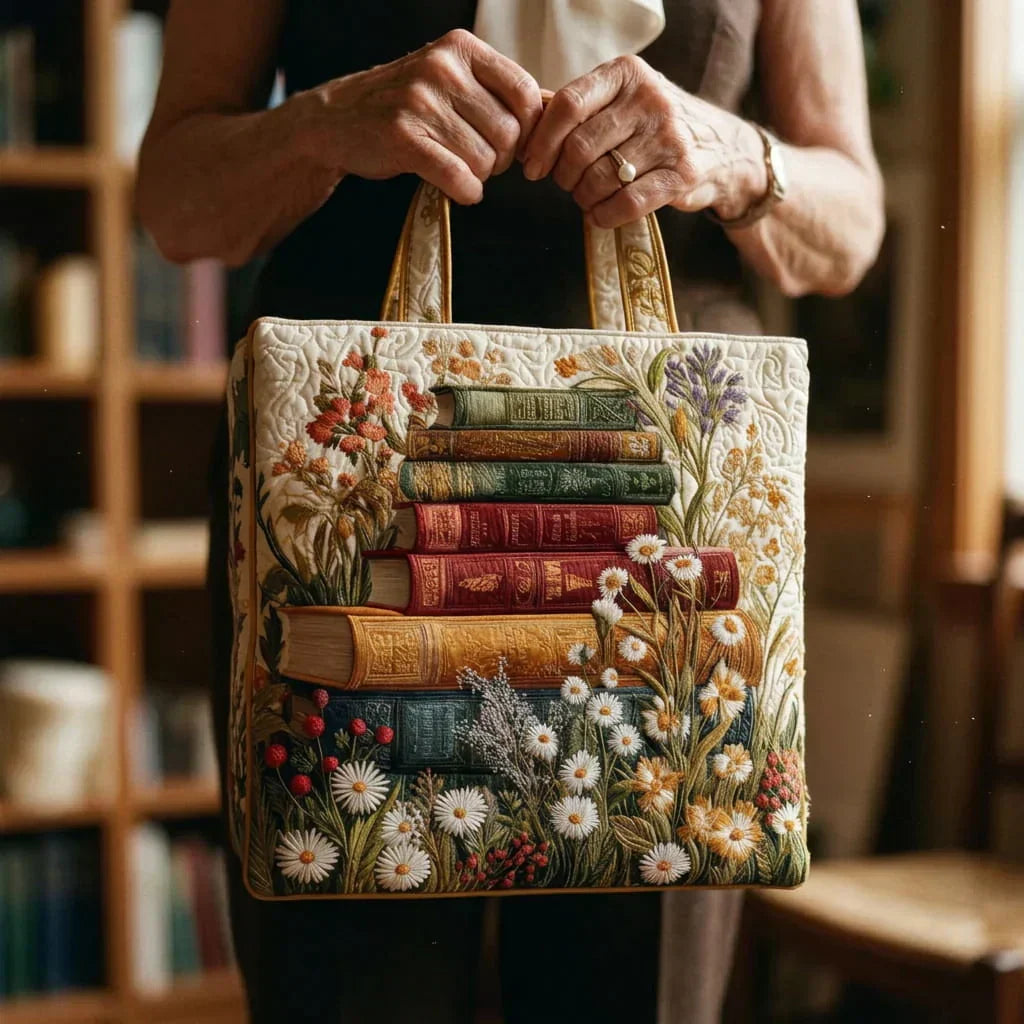 Floral Pattern Shopper Bag