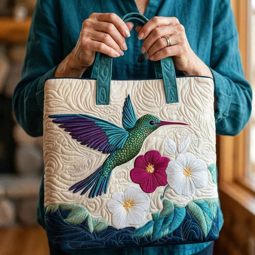 White Flower Shoulder Bag