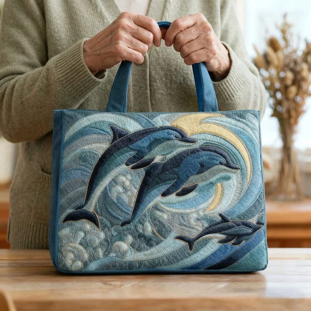 Dolphin Ocean Tote Bag