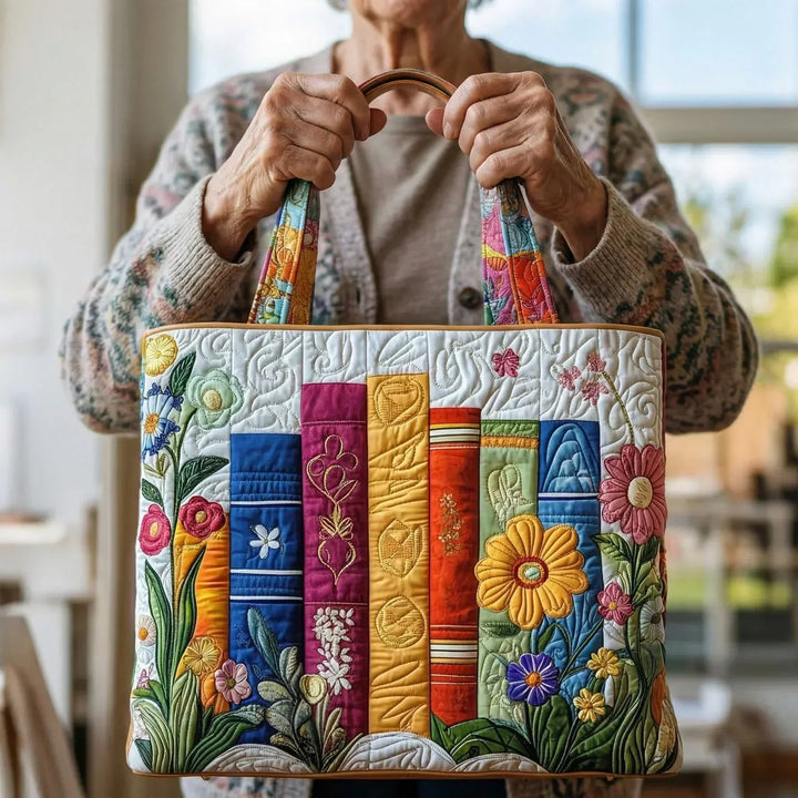 Floral Library Shopper Bag