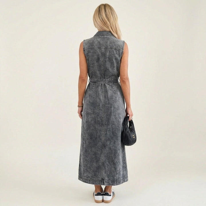 Georgina | Robe Maxi en Denim