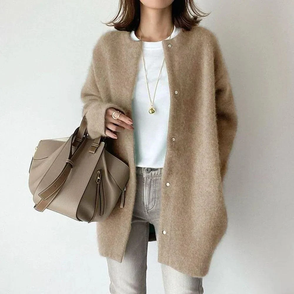 Vanna Luxurious Knitted Jacket with Buttons