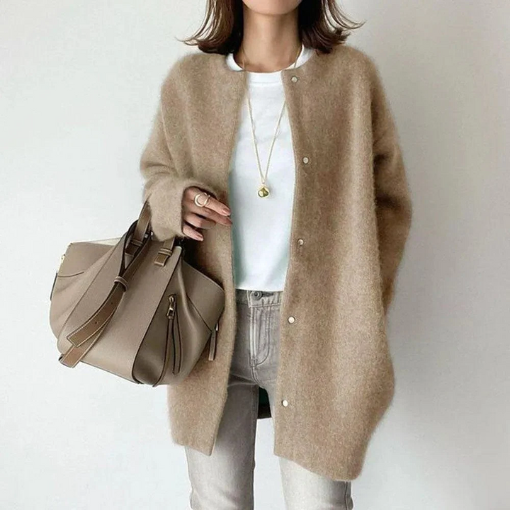 Vanna Luxurious Knitted Jacket with Buttons