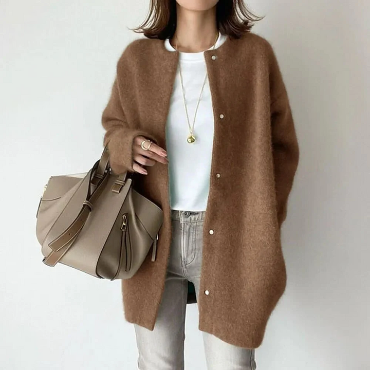 Vanna Luxurious Knitted Jacket with Buttons