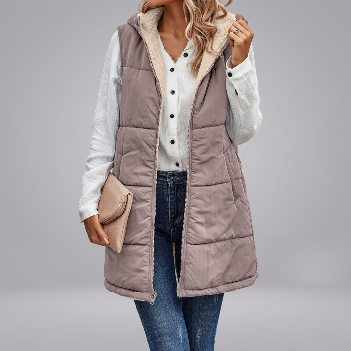 MISHELLE™ - Reversible Warm Hooded Vest