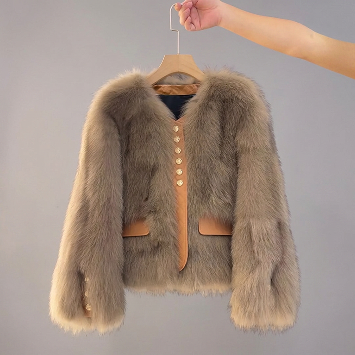 COSETTE™ – Korean Faux Fox Fur Coat