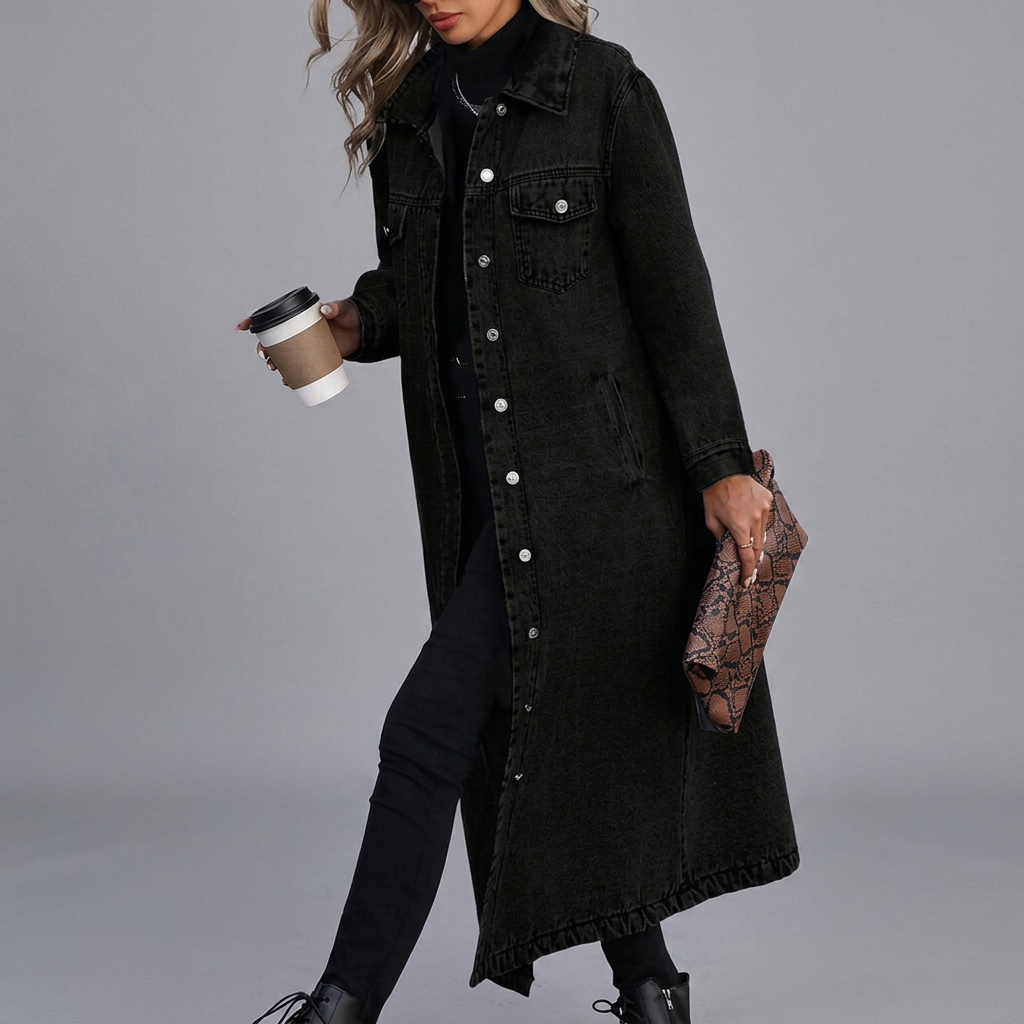 POPS™ – Stylish Button Front Coat